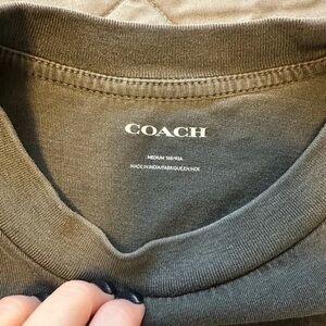 Coach Men's Olive Crewneck Sweater